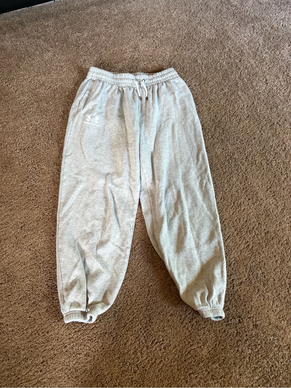 Under Armour Light Gray Fleece Joggers